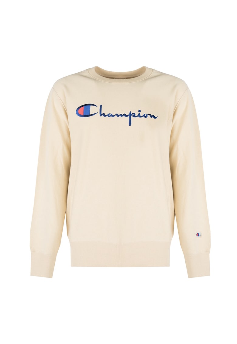 Champion Bluzon cu logo si decolteu la baza gatului - Bej
