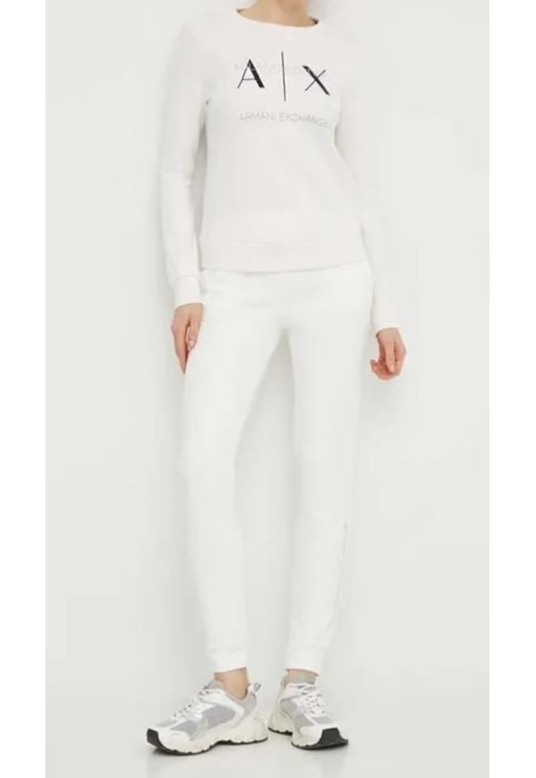 Armani Exchange Bluza cu logo pe piept -
