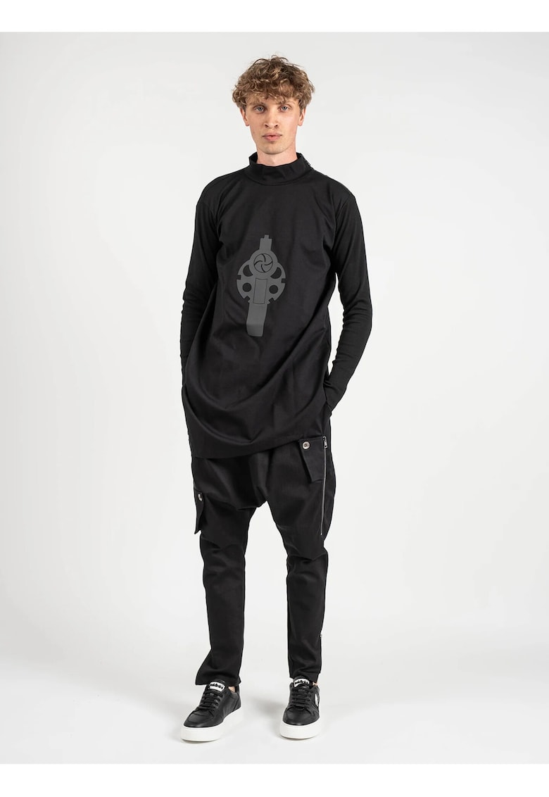 La Haine Inside Us Bluzon unisex cu imprimeu - Negru -