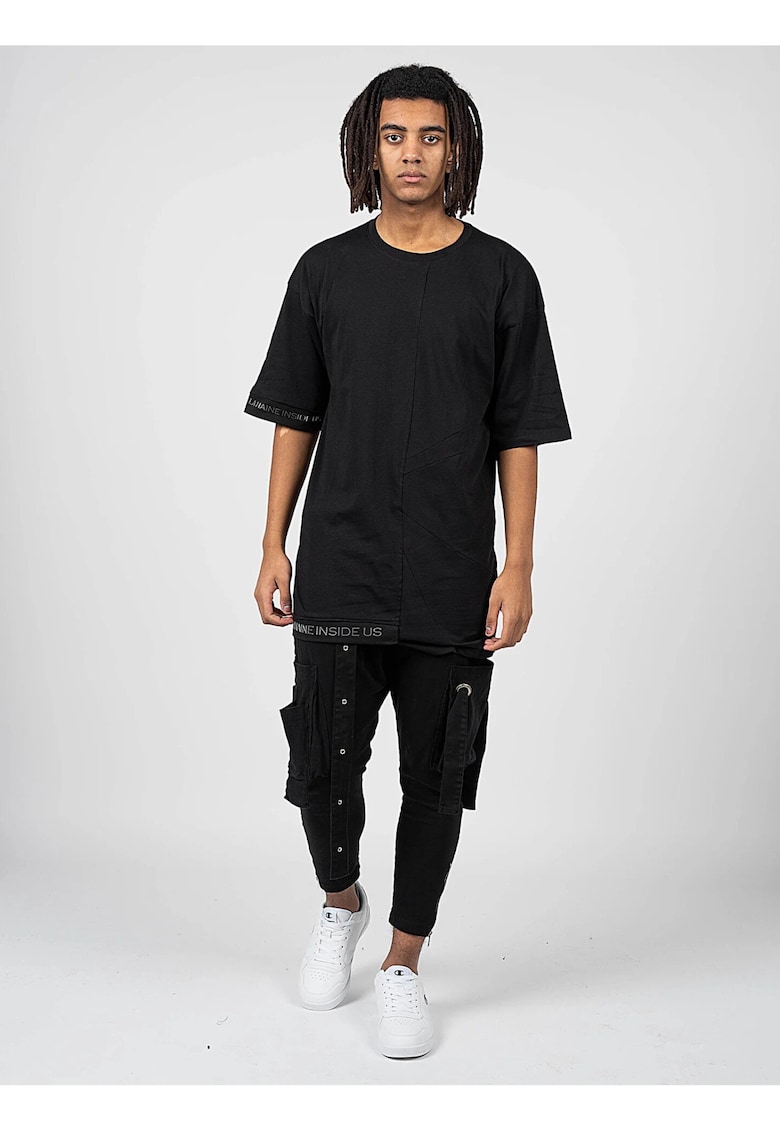 La Haine Inside Us Tricou asimetric lejer Lalbatro - Negru