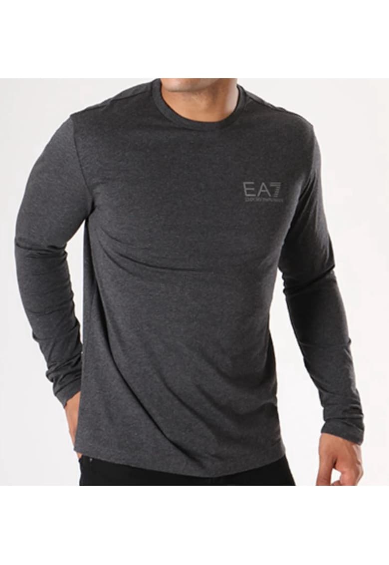 EA7 Bluza din bumbac cu logo -