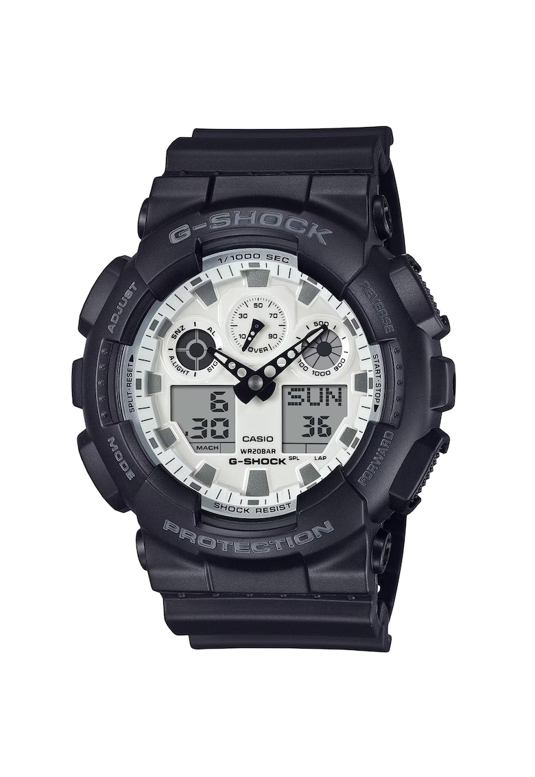 Ceas  G-SHOCK GA-100WD-1AER - negru - curea cauciuc - rezistent la apa 20 ATM - mecanism quartz - barbati