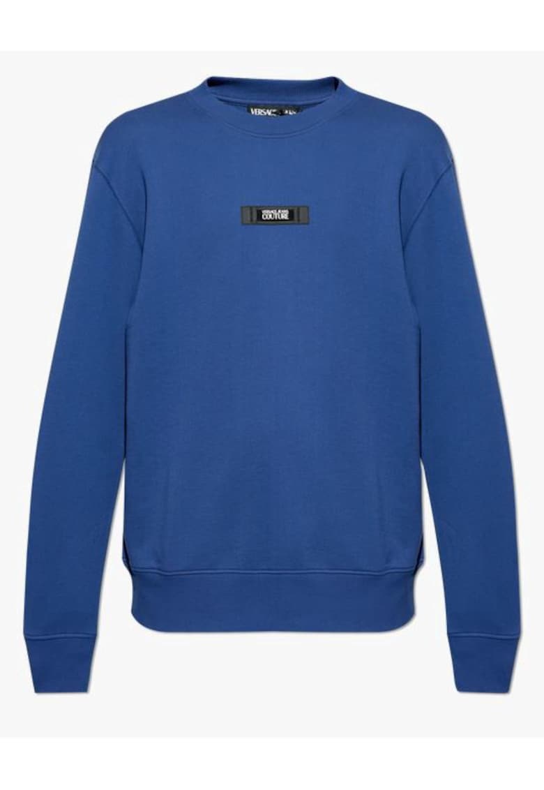 Versace Jeans Bluza cu logo - Albastru inchis