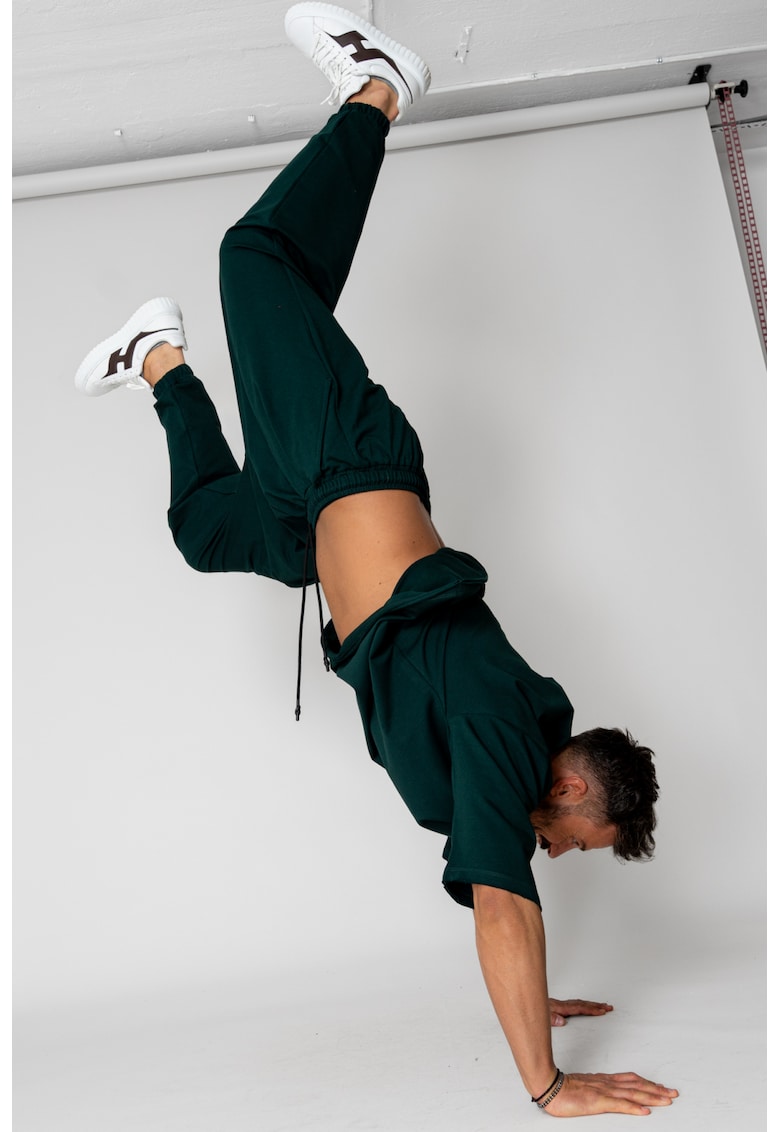 Set Flex Tricou Oversized si pantalon Baggy Bottle Green 15427