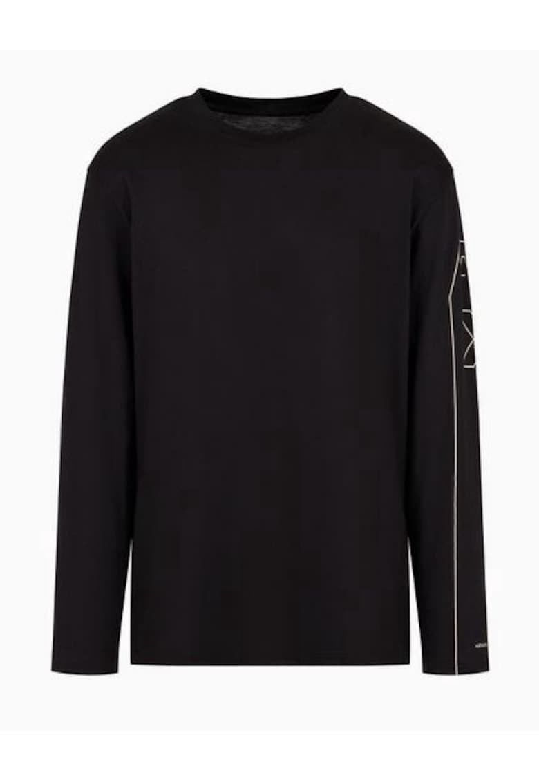 Armani Exchange Bluza barbati 6DZTH4 - Bumbac - Negru