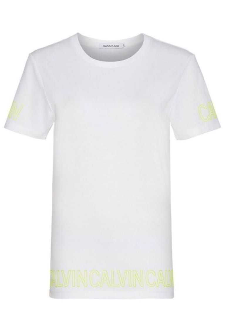 Calvin Klein Jeans Tricou Logo - Alb