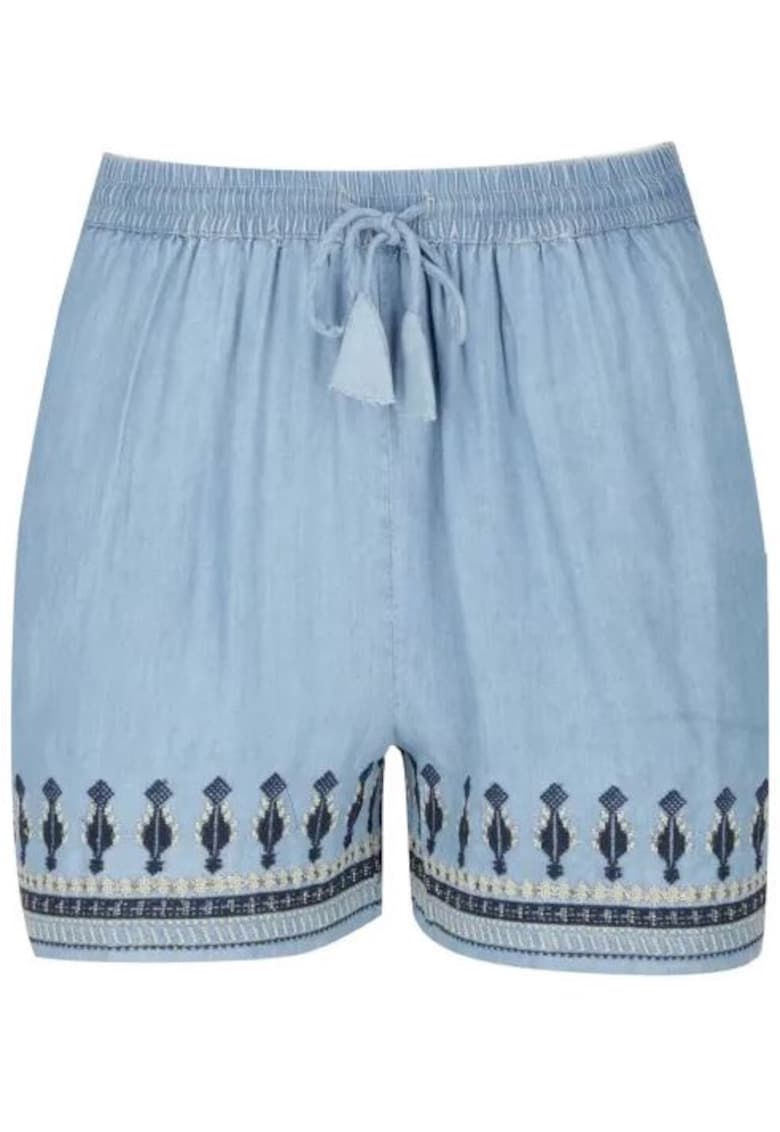 Pepe Jeans Pantaloni scurti cu snur si talie inalta