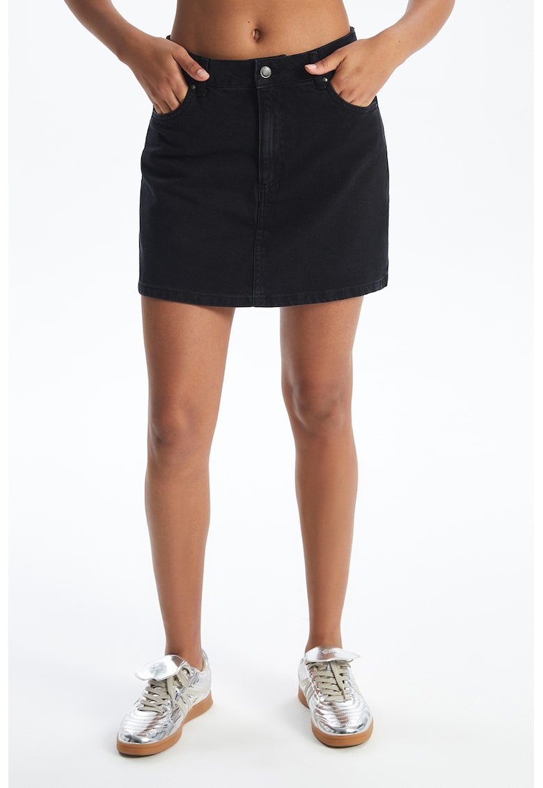 Fusta-pantalon din denim