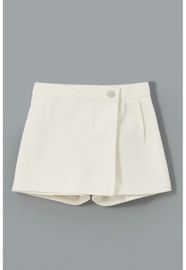 Fusta-pantalon uni din denim