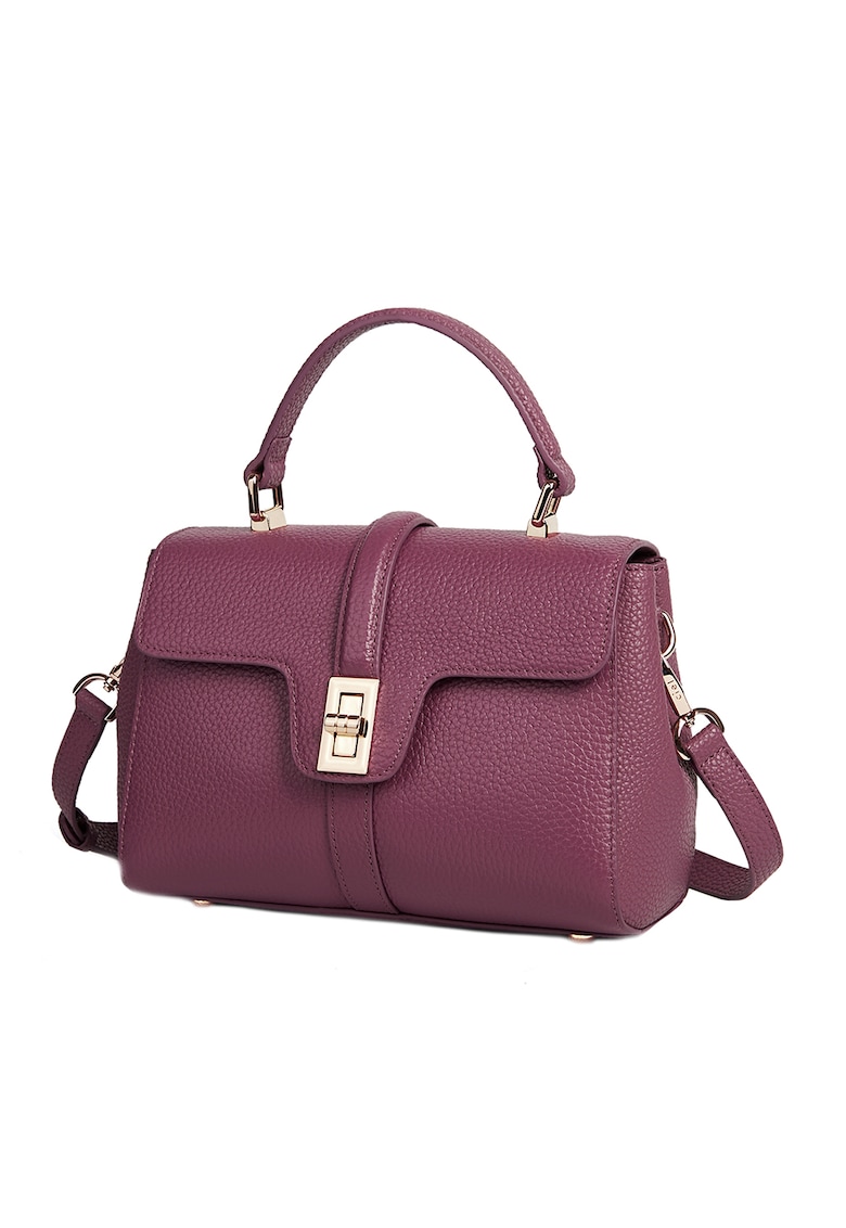 Geanta de piele cu maner si clapa Meliora