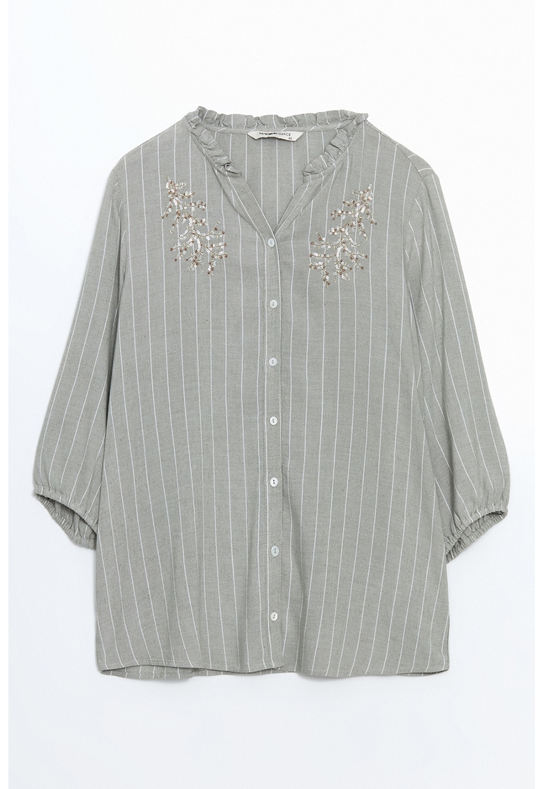 Camasa cu paiete si maneci 3/4