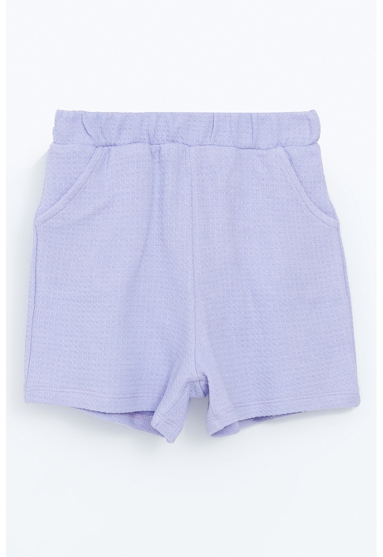 Pantaloni scurti cu buzunare laterale - Lila