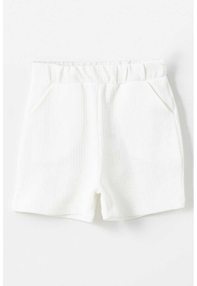 Pantaloni scurti cu buzunare laterale - Alb murdar