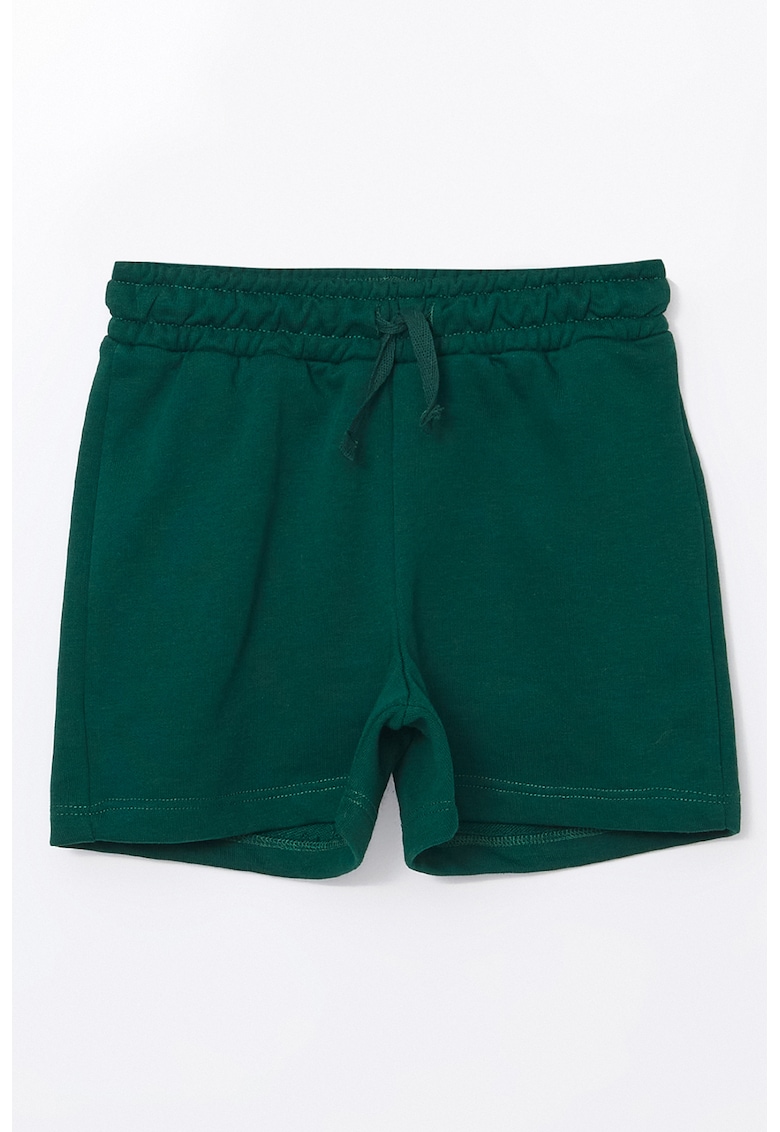 Pantaloni scurti din amestec de bumbac cu snur