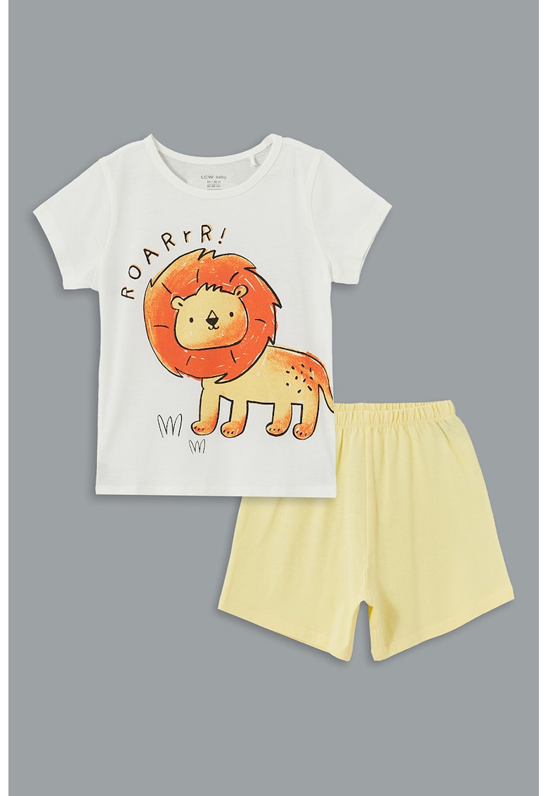 Set de tricou de bumbac si pantaloni scurti Set de tricou de bumbac si pantaloni scurti