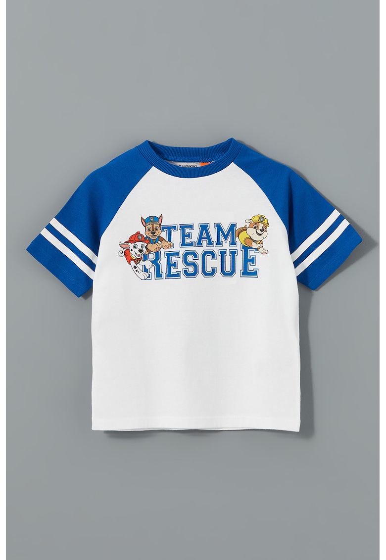 Tricou cu imprimeu si maneci raglan