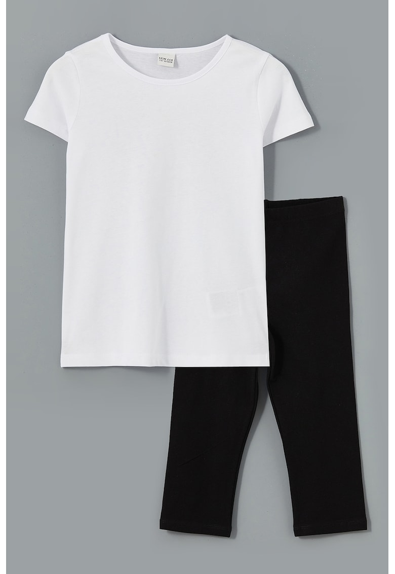 Set de tricou cu text si pantaloni - 2 piese