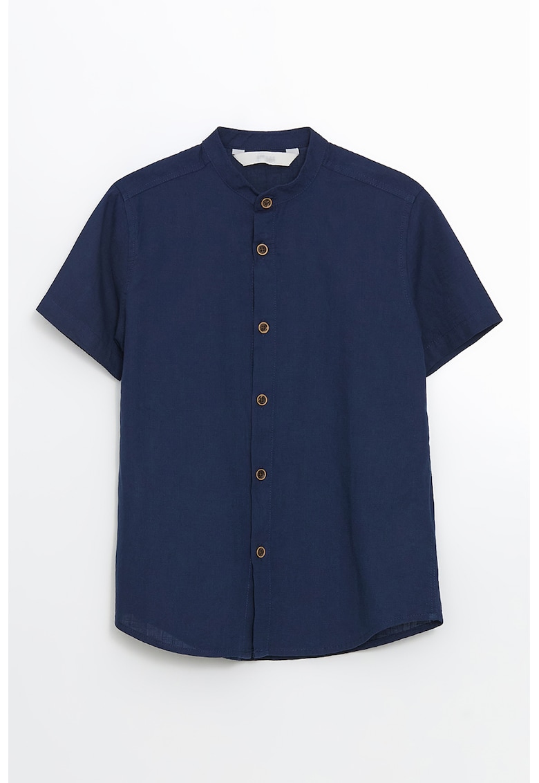 Camasa cu maneci scurte si guler Mao