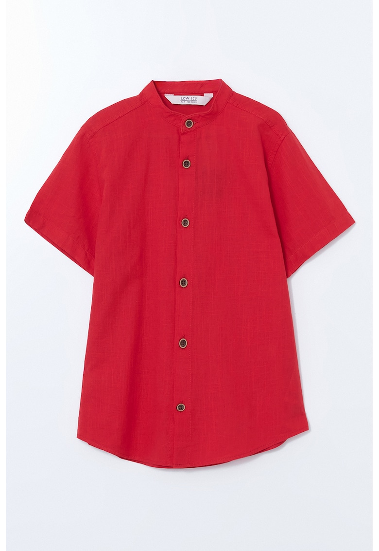 Camasa cu maneci scurte si guler Mao