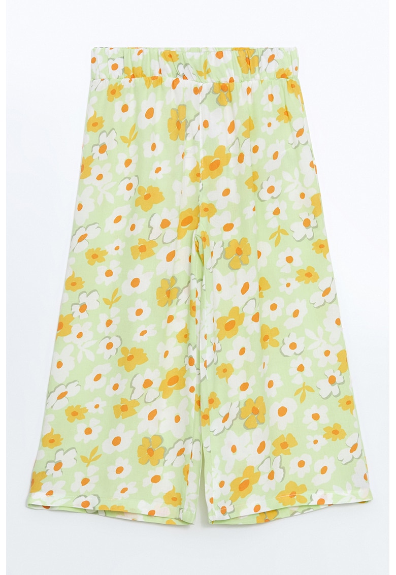 Pantaloni culotte cu imprimeu grafic