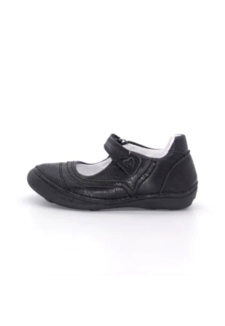 Balerini din piele -  flexibili - negri - H046-978D