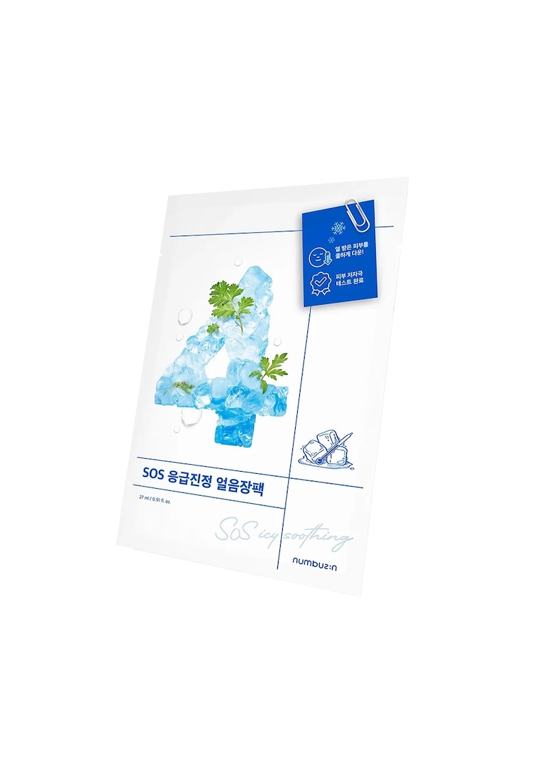 Masca de fata - No.4 Icy Soothing - 27 ml - calmanta - pentru ten mixt/sensibil