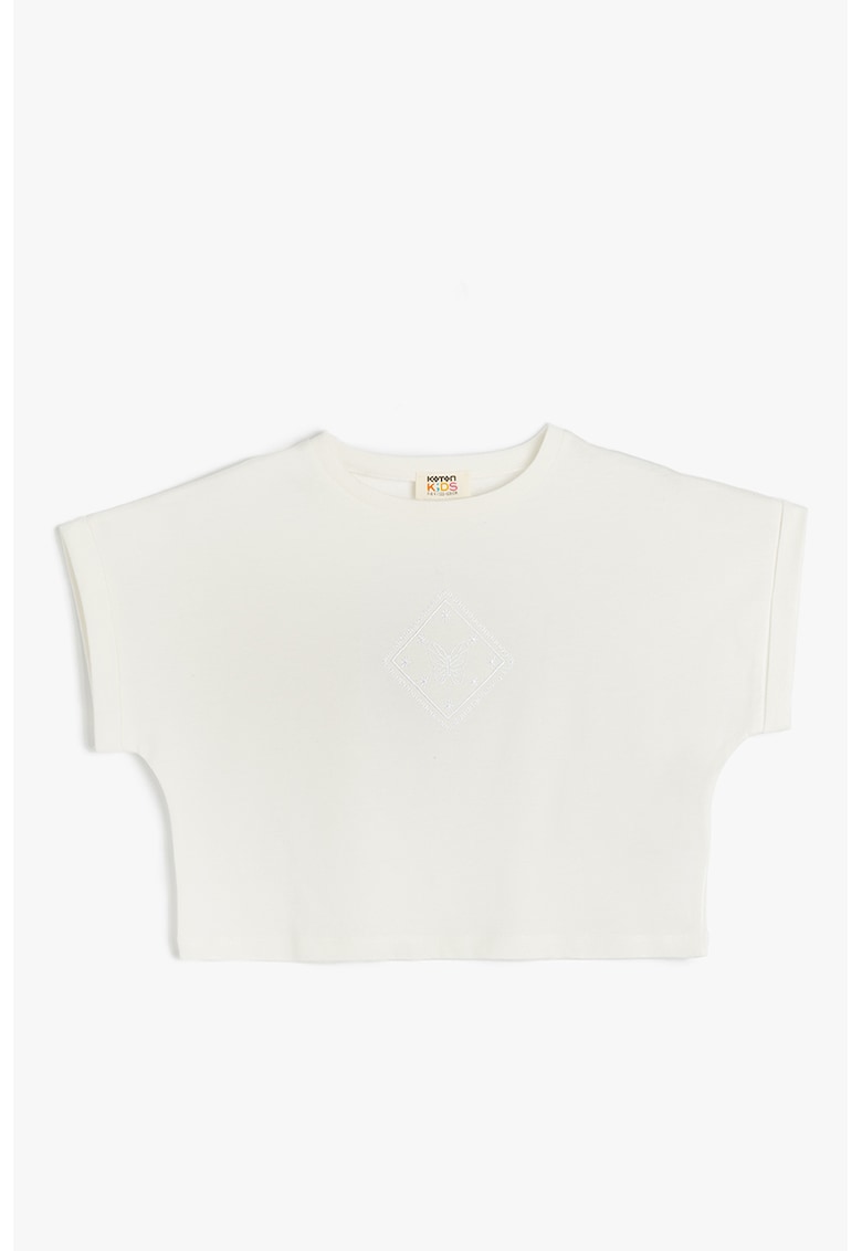 Tricou crop din bumbac