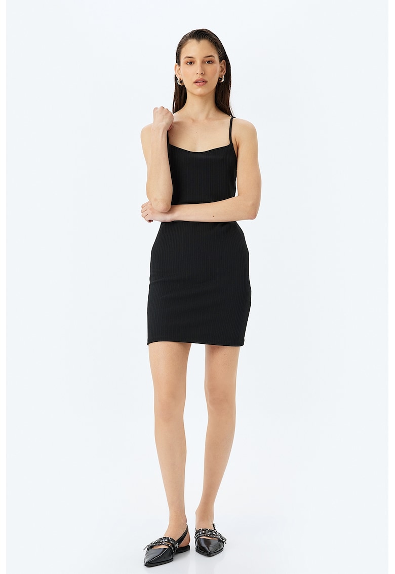 Rochie mini cambrata - Negru