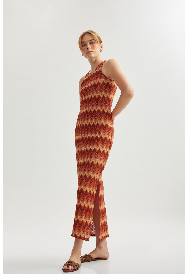 Rochie maxi cu dungi