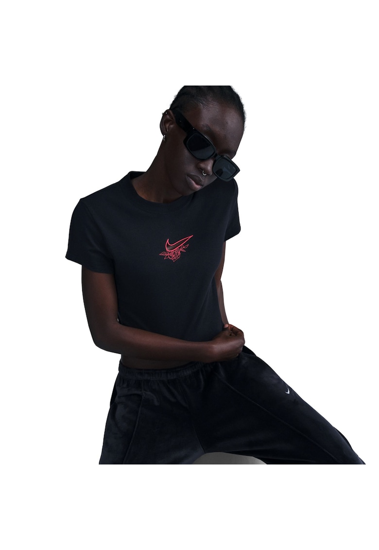 Tricou pentru Femei - w nsw nk chll knt tee vday - HF9534-010 - Negru