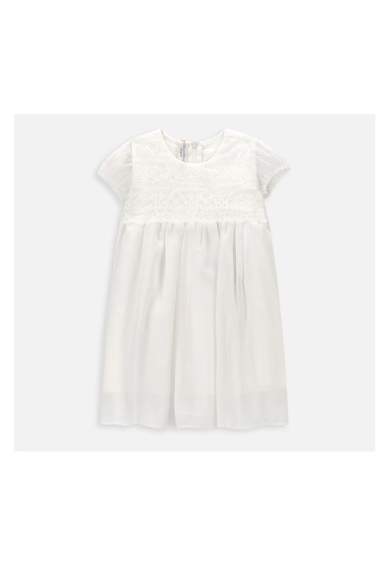 Rochie fete - stofa - alb - poliester