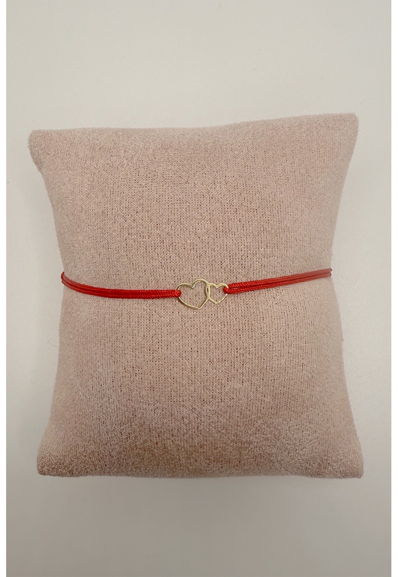 Bratara cu talisman-inima din aur de 18K