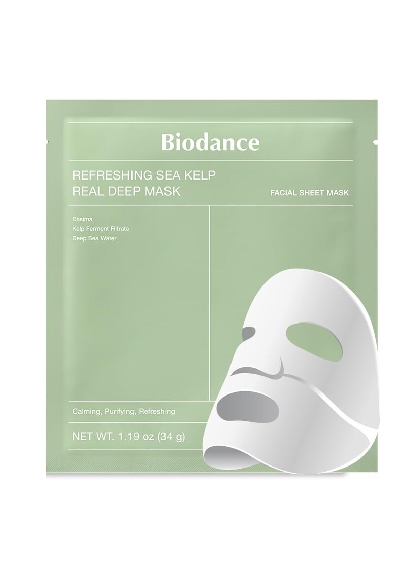 Masca de ten - Refreshing Sea Kelp Real Deep Hydrogel Face Mask 34g