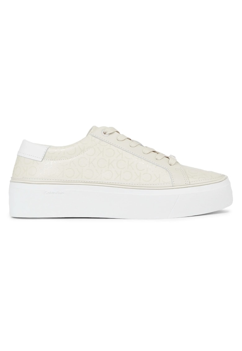 Pantofi sport pentru Femei - flatform cupsole lace up-epi mn - HW0HW01670-0LD - Bej Pantofi sport pentru Femei - flatform cupsole lace up-epi mn - HW0HW01670-0LD - Bej