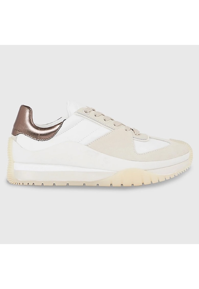 Pantofi sport pentru Femei - origin runner lace up - HW0HW01879-YBR - Alb