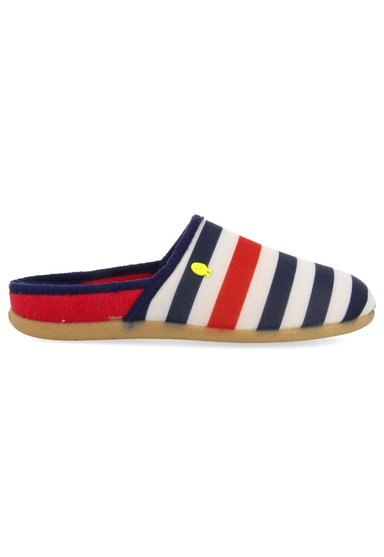 Papuci de casa cu model in dungi - Multicolor