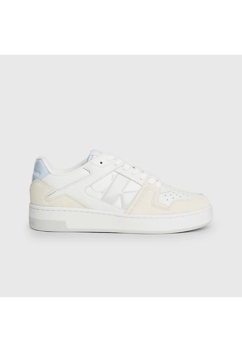 Pantofi sport  pentru Femei - basket cupsole low mix - YW0YW01388-0LB - Alb