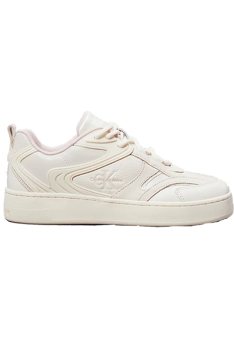 Pantofi sport  pentru Femei - basket cupsole low ml mix - YW0YW01567-02Y - Alb