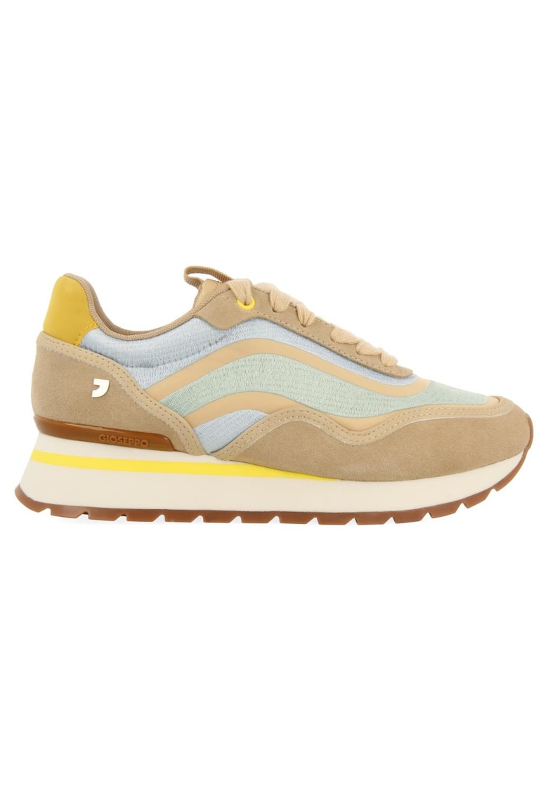 Gioseppo Pantofi sport din material textil cu insertii din piele intoarsa - Bej