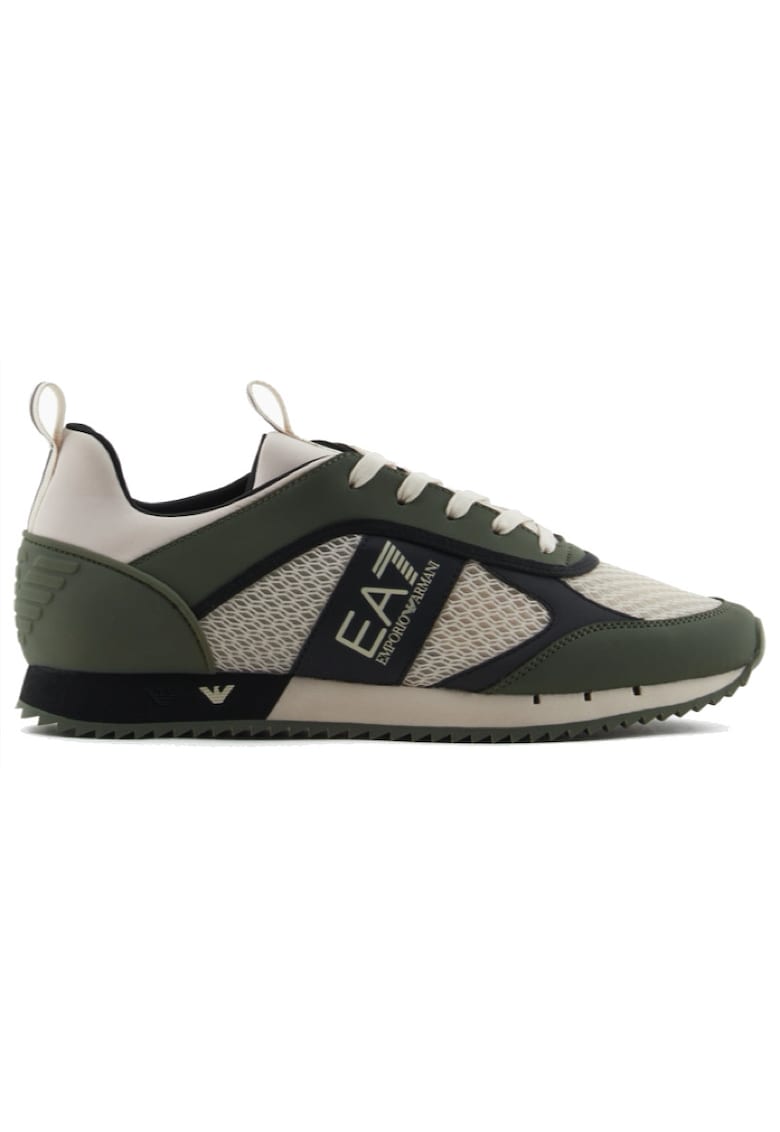 Pantofi sport pentru Barbati - black white laces - X8X027-XK050-T991 - Gri - Gri