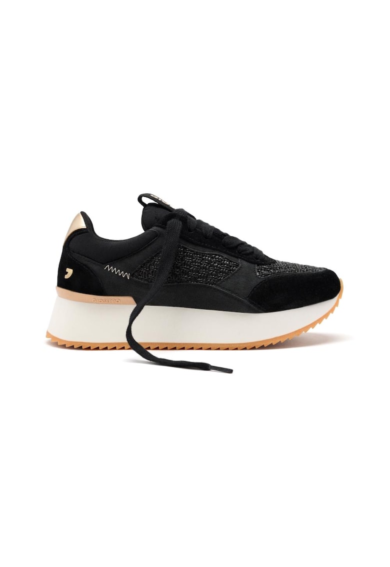 Pantofi sport cu talpa wedge Glover - Negru