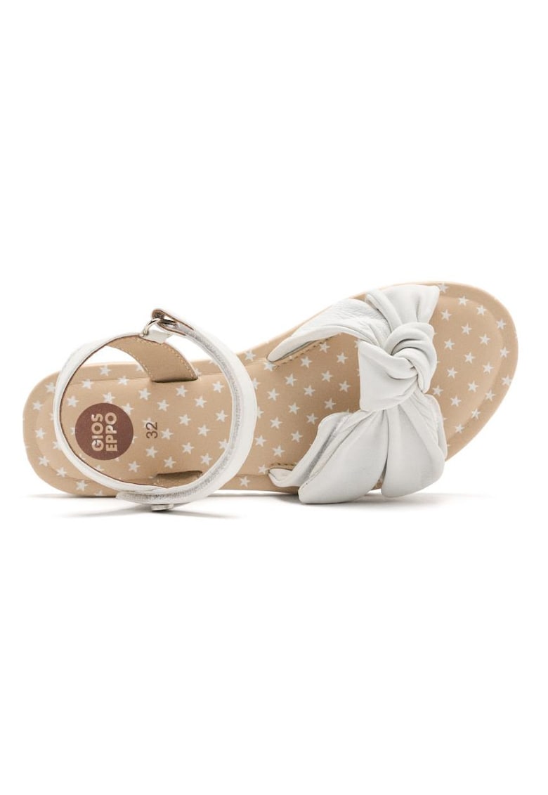Sandale din piele cu inchidere velcro Wareham - Alb