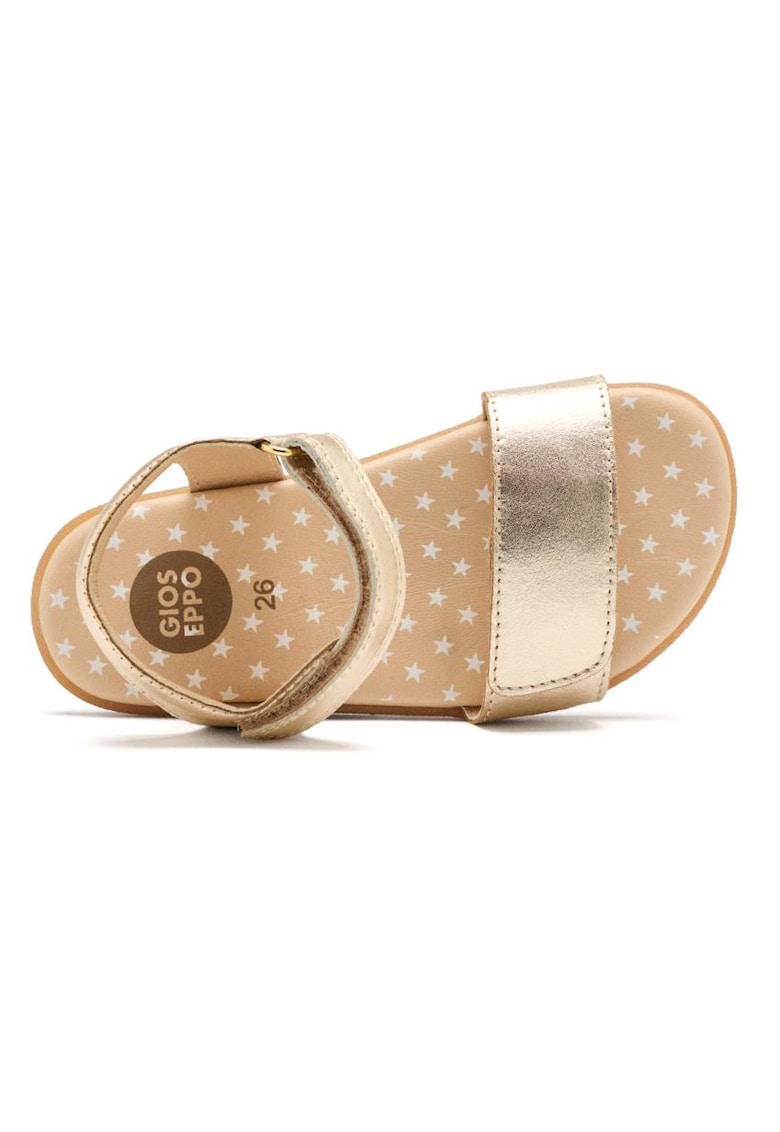 Sandale din piele cu inchidere velcro Hubbard - Auriu