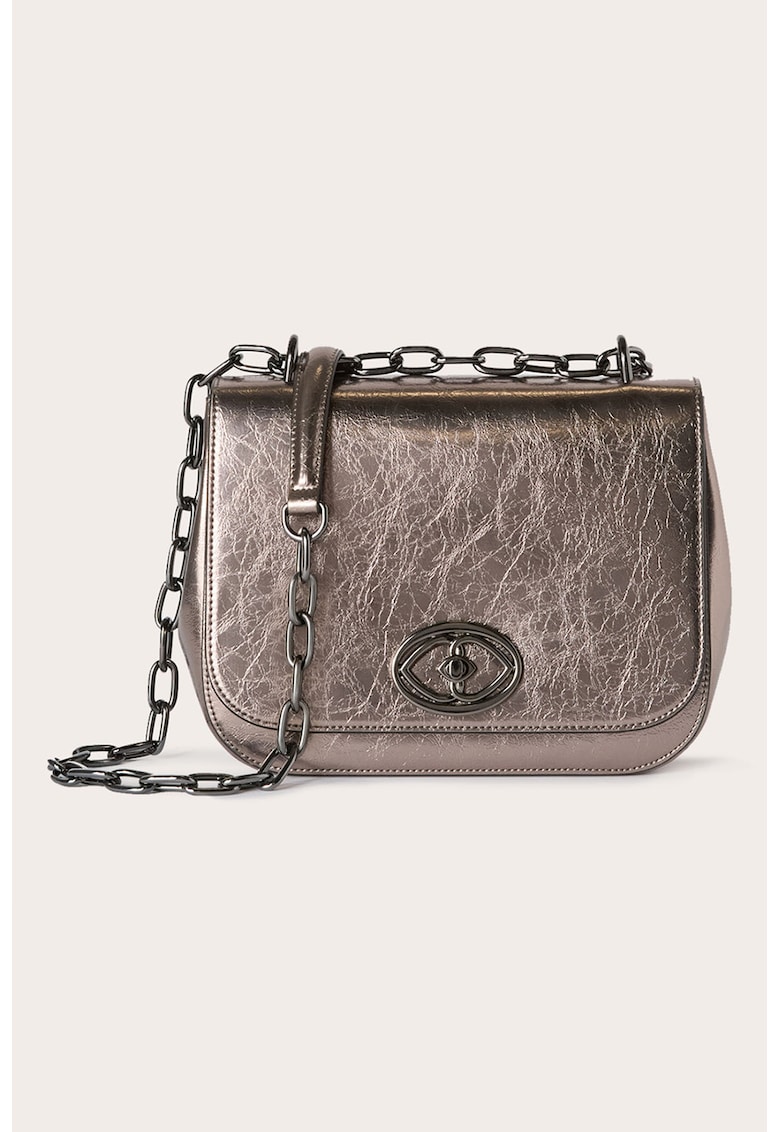 Geanta crossbody cu bareta din lant