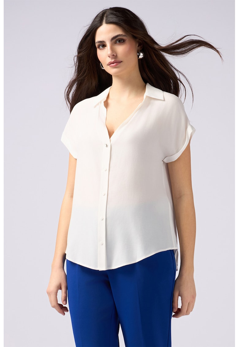 Camasa relaxed fit cu decolteu in V Camasa relaxed fit cu decolteu in V