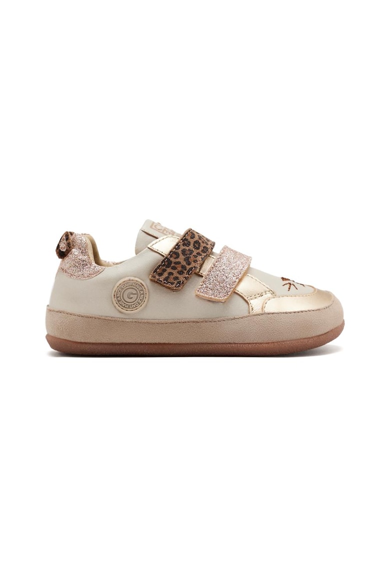 Pantofi din piele si piele ecologica Pawlet - Alb murdar