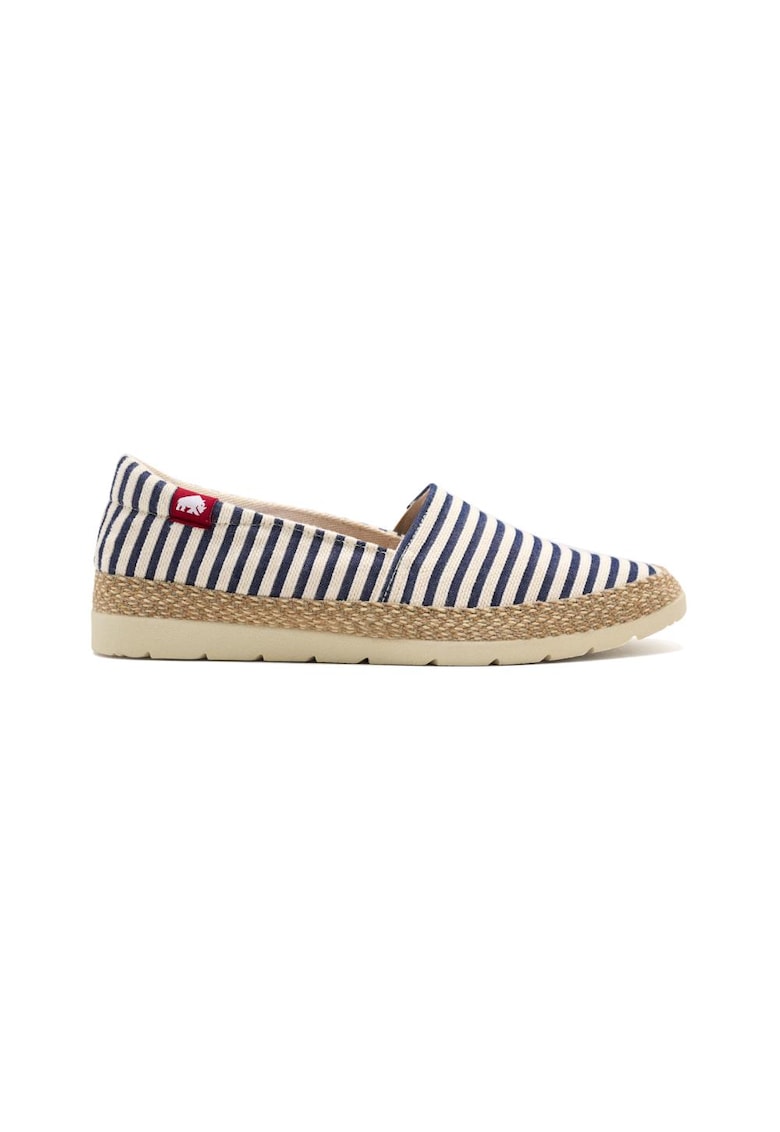 Espadrile cu model in dungi - Albastru royal/Bleumarin
