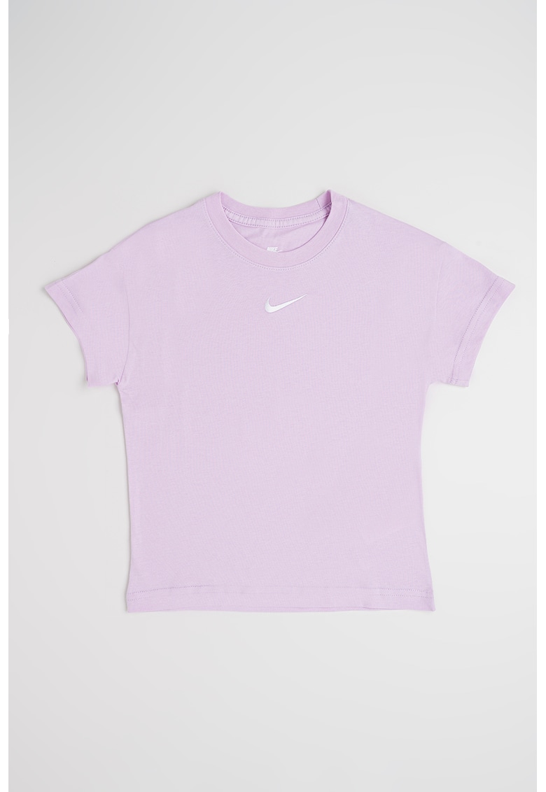 Tricou din bumbac cu detaliu logo