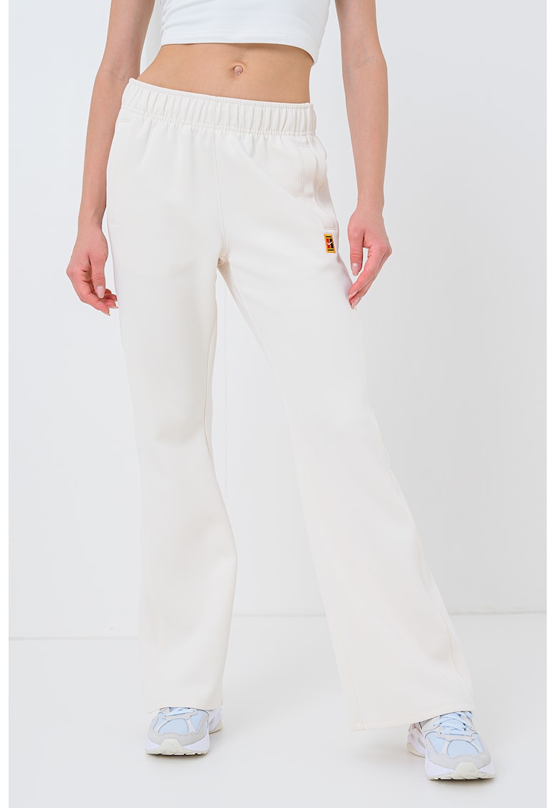 Pantaloni cu talie medie si logo - pentru tenis