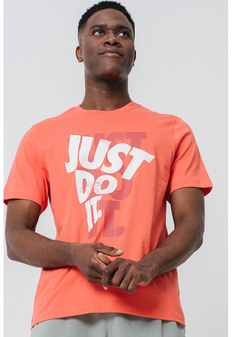 Tricou din bumbac cu imprimeu text Tricou din bumbac cu imprimeu text